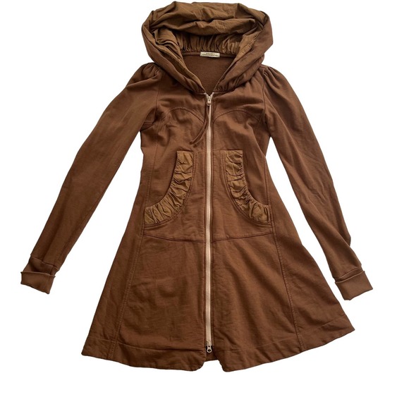 PRAIRIE UNDERGROUND LONG CLOAK HOODIE JACKET WOMEN SIZE XS - Picture 5 of 13